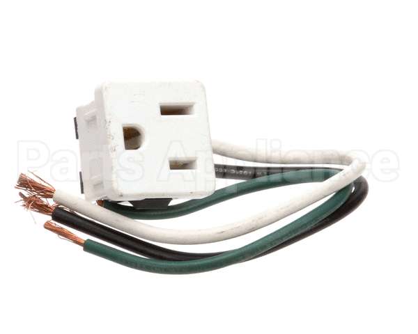 125010443 Hussmann (E)Recpt Snap-In Wht 1374-1W