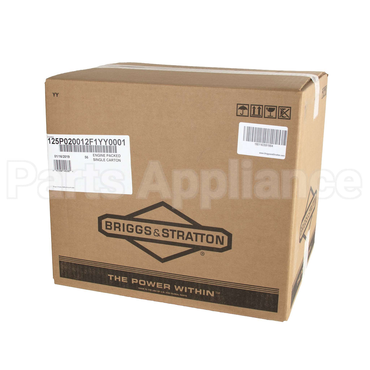 125P02-0012-F1 Briggs & Stratton Engine Packed Single Carton