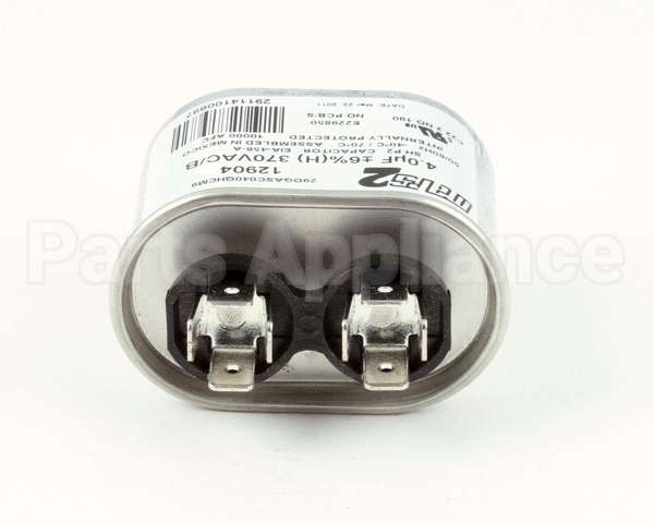 12904 Mars Motors Run Capacitor 4Mfd 370V Oval