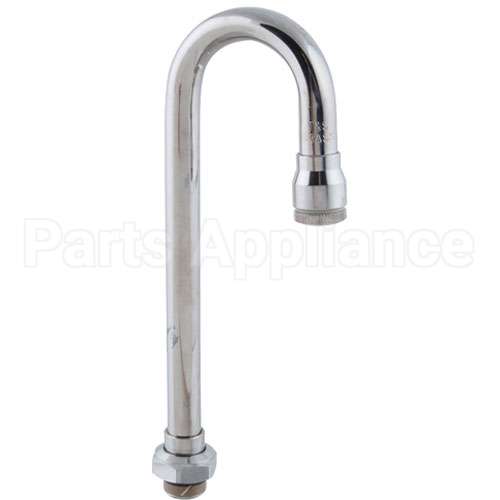 132X Compatible TS Brass Spout, Gooseneck (9")