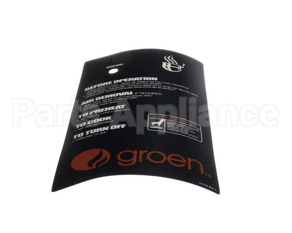 137570 Groen Decal, Operating Instructions,