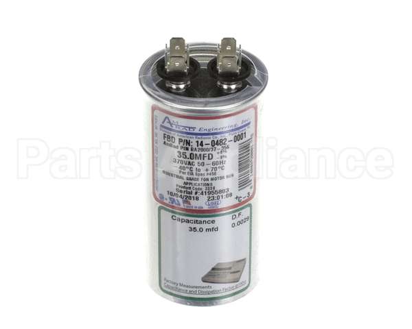 14-0482-0001 Fbd Capacitor, Run, 60Hz, Compress