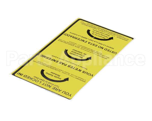 146868 Norlake Safety Sticker