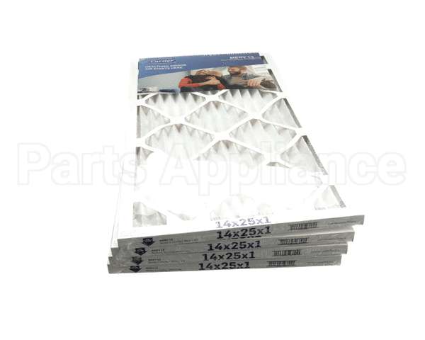 14X25X1-M13-C-P4 Carrier Merv 13 1" Air Filter, 14"X25"X1", 4 Pac