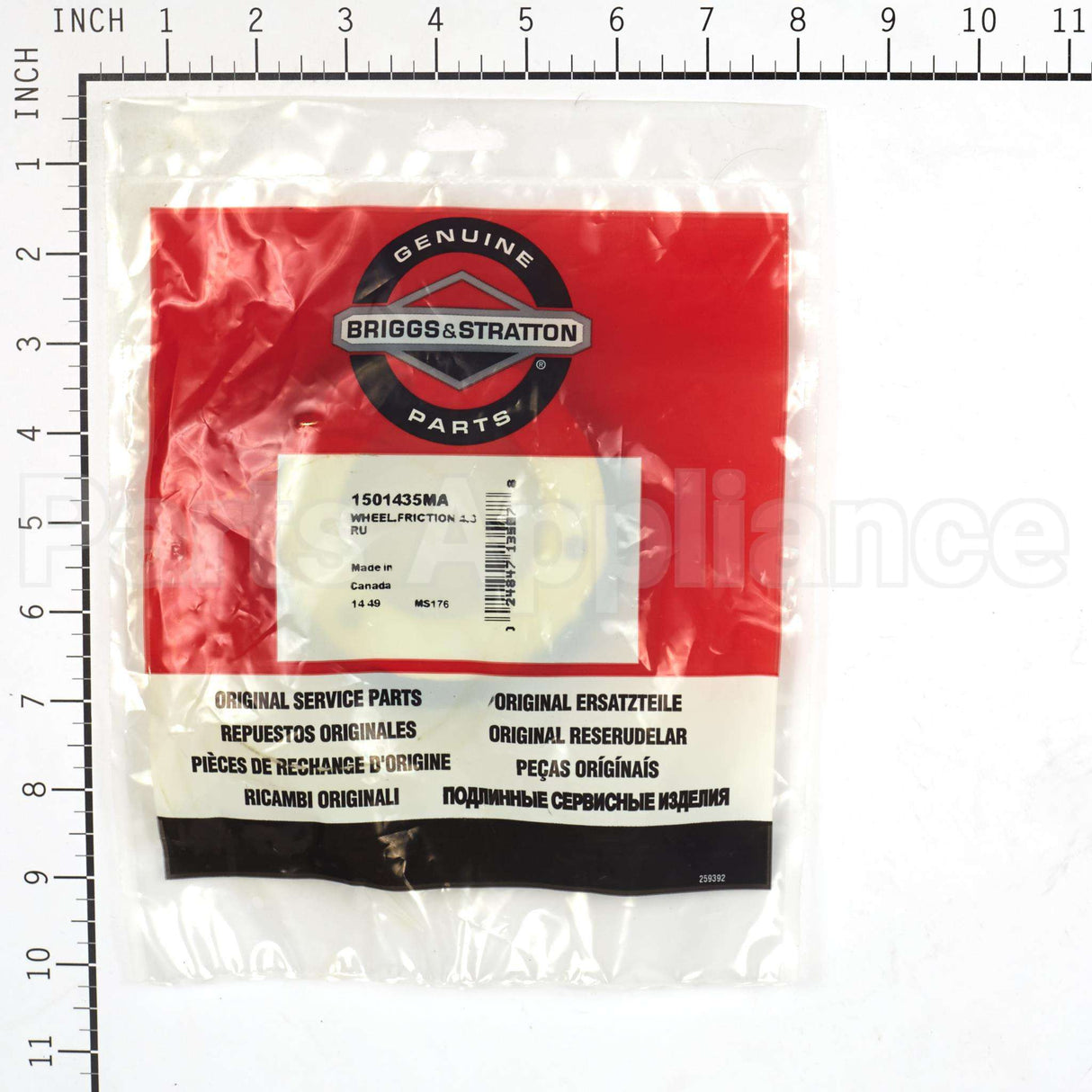 1501435MA Briggs & Stratton Wheelfriction 4.3 Ru