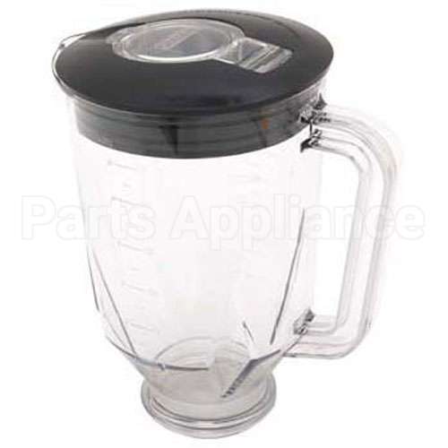 15387 Compatible Waring - Qualheim Containerw/Lid, 48 Oz, Plst