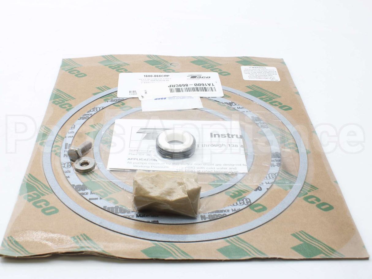 1600-868CRP Taco Seal Kit Ceramic 3-Piece