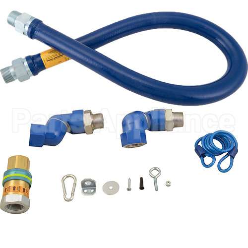 16100BPQ2SR48 Compatible Dormont Connector, Gas Kit1"Od X 48" W/ Qd, 2Swivel & Cab