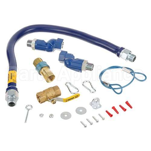1675KIT2S36 Compatible Dormont Gas Hose Kit, 3/4" Dia, Snapfast, Swivel Max