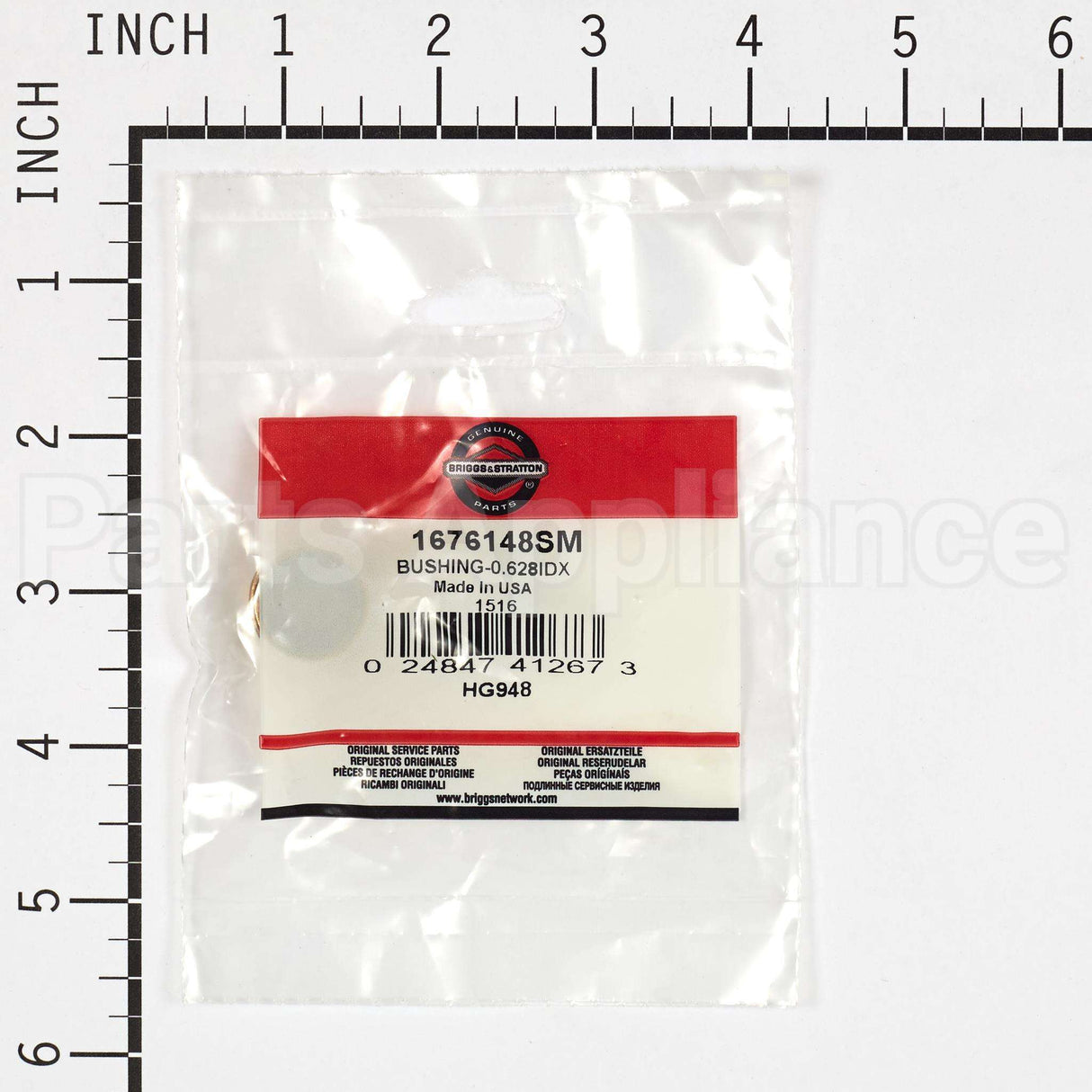 1676148SM Briggs & Stratton Bushing-0.628Idx