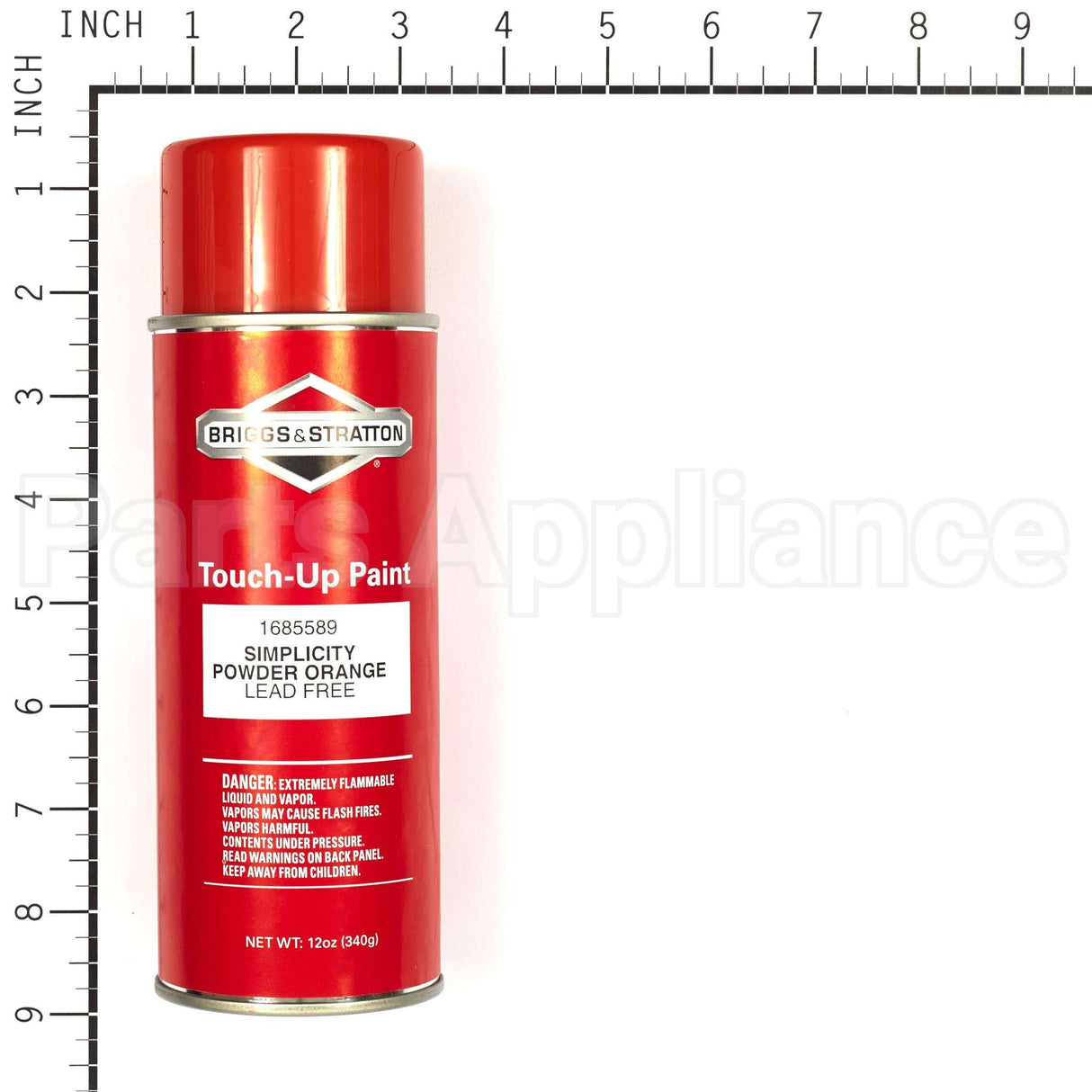 1685589SM Briggs & Stratton Paint Orange Pwdr 12 Oz