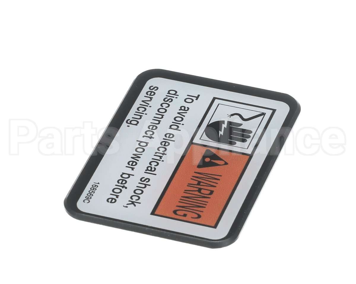 168569 Henny Penny Label-Warning Disc. Power