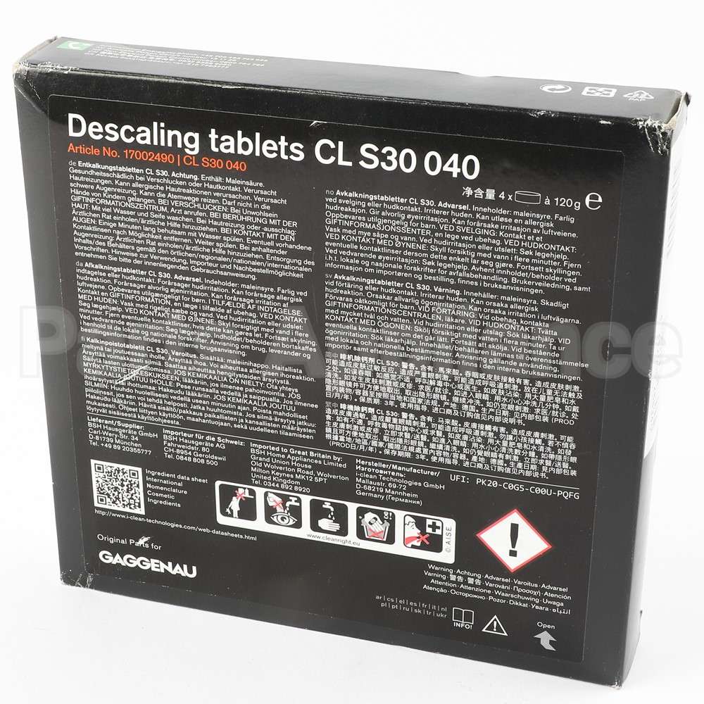 17002490 Bosch Descaling Tablets