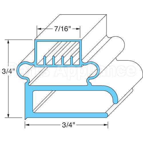 1702009 Compatible Delfield Gskt 23 1/4X59 1/2 Del