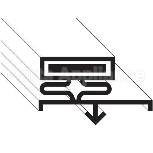 1702878 Compatible Delfield Door Gasket