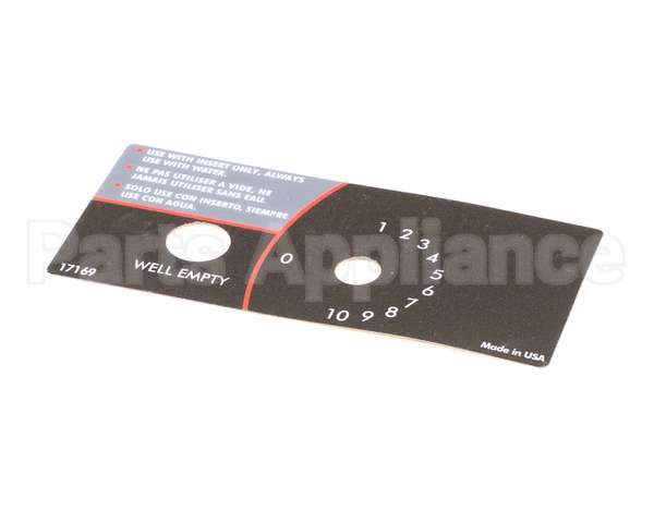 17169-1 Vollrath Label Control