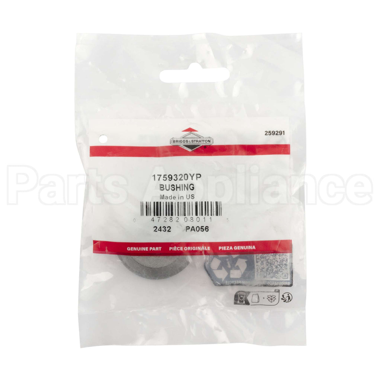 1759320YP Briggs & Stratton Bushing 5/8 Id