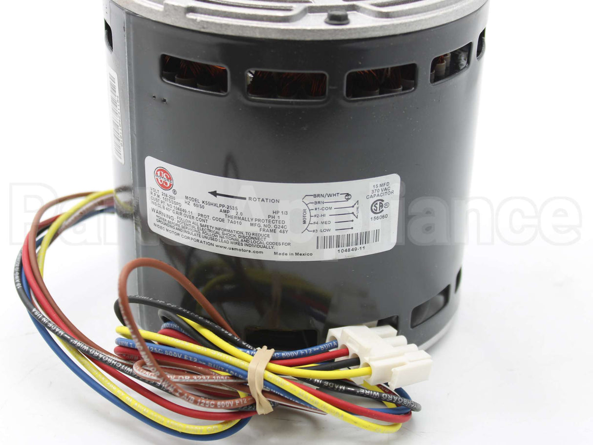 17F01 Lennox 208-230V 1/3Hp 1075Rpm 3Spd