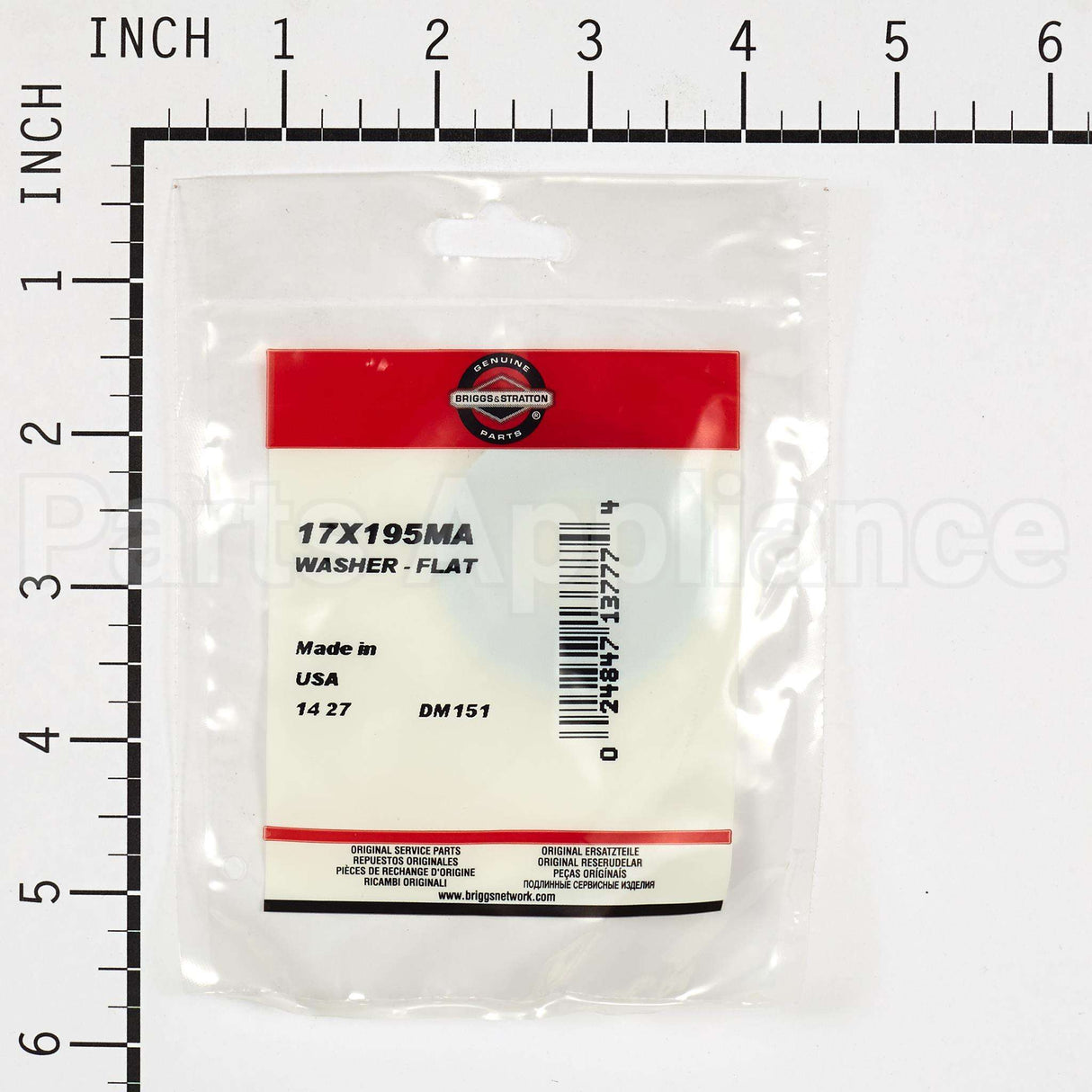 17X195MA Briggs & Stratton Washer - Flat