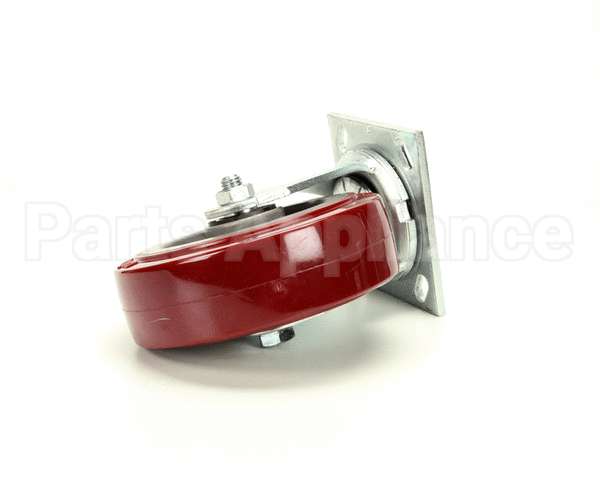 18301-6214 Carter Hoffmann 6" Swivel Red Poly -Cw-