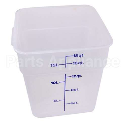 18SFSPP-190 Compatible Cambro Container Sq 18Qt Semi-Clr