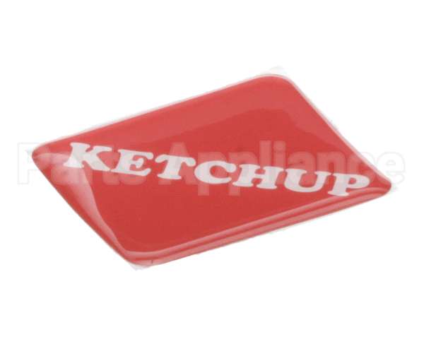 19-420-0002 Wunder-Bar Domed Label - Ketchup