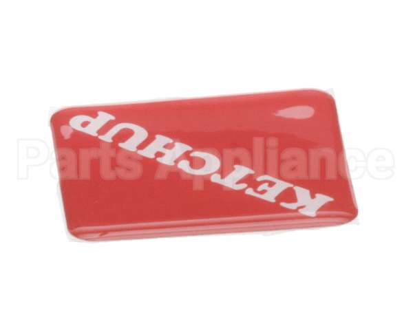 19-420-0002 Wunder-Bar Domed Label - Ketchup