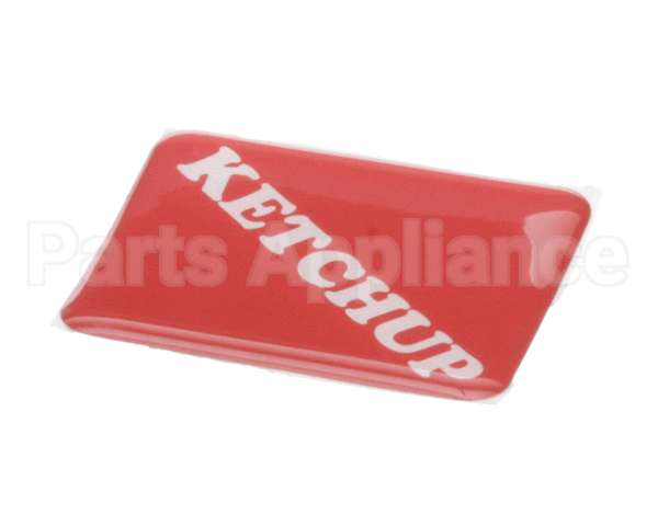 19-420-0002 Wunder-Bar Domed Label - Ketchup