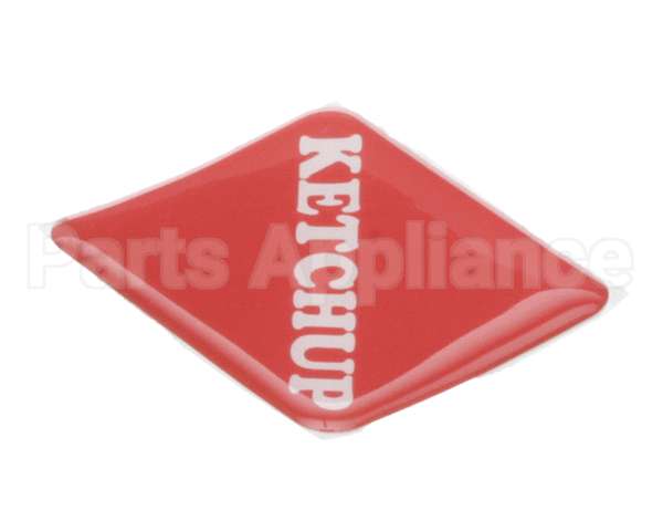 19-420-0002 Wunder-Bar Domed Label - Ketchup
