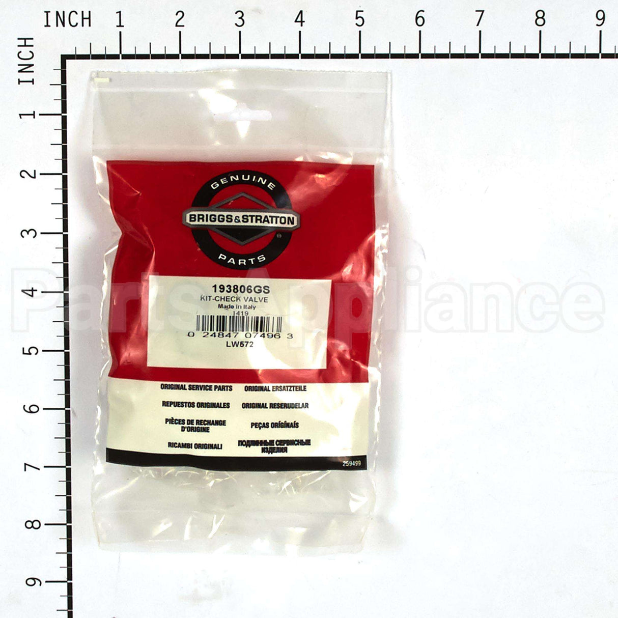 193806GS Briggs & Stratton Kit-Check Valve