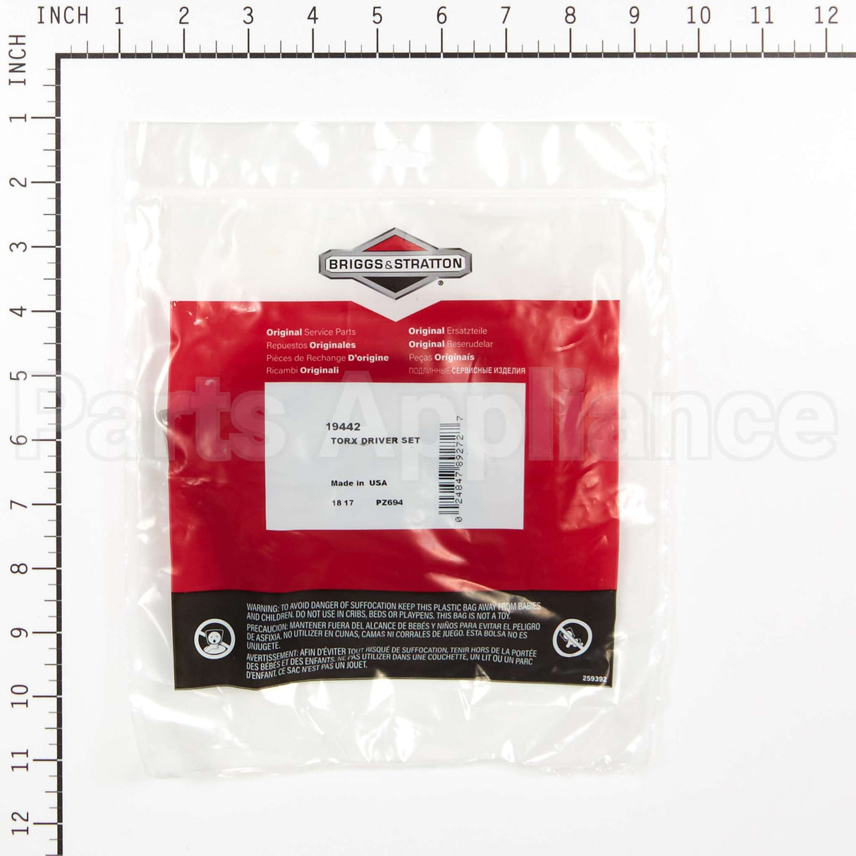 19442 Briggs & Stratton Torx Driver Set