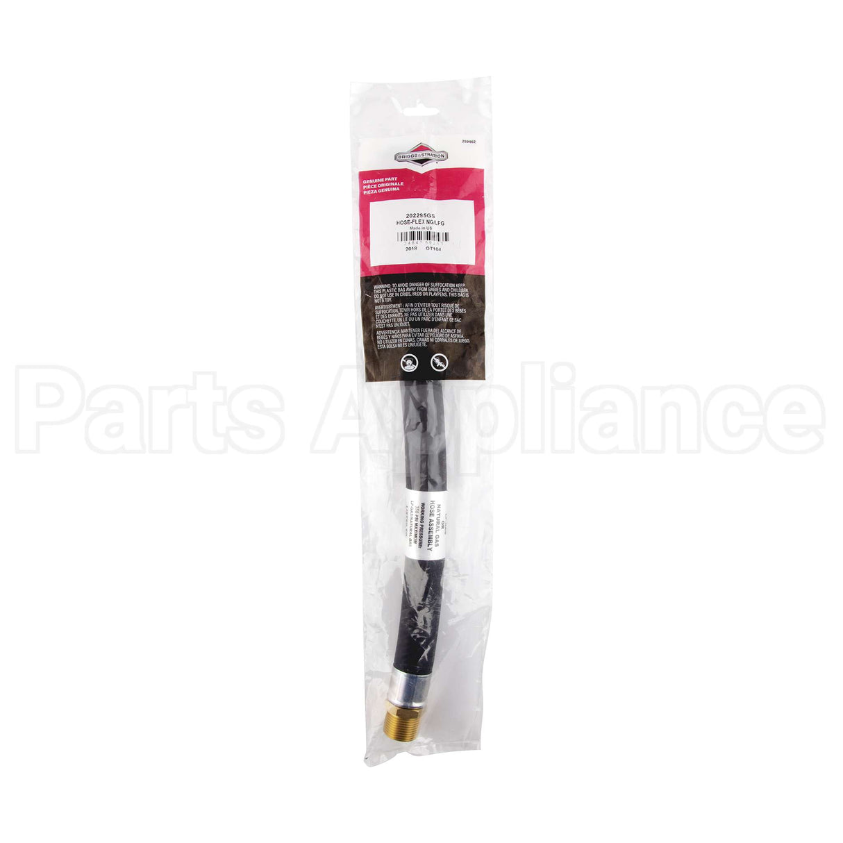 202295GS Briggs & Stratton Hose-Flex Ng/Lpg