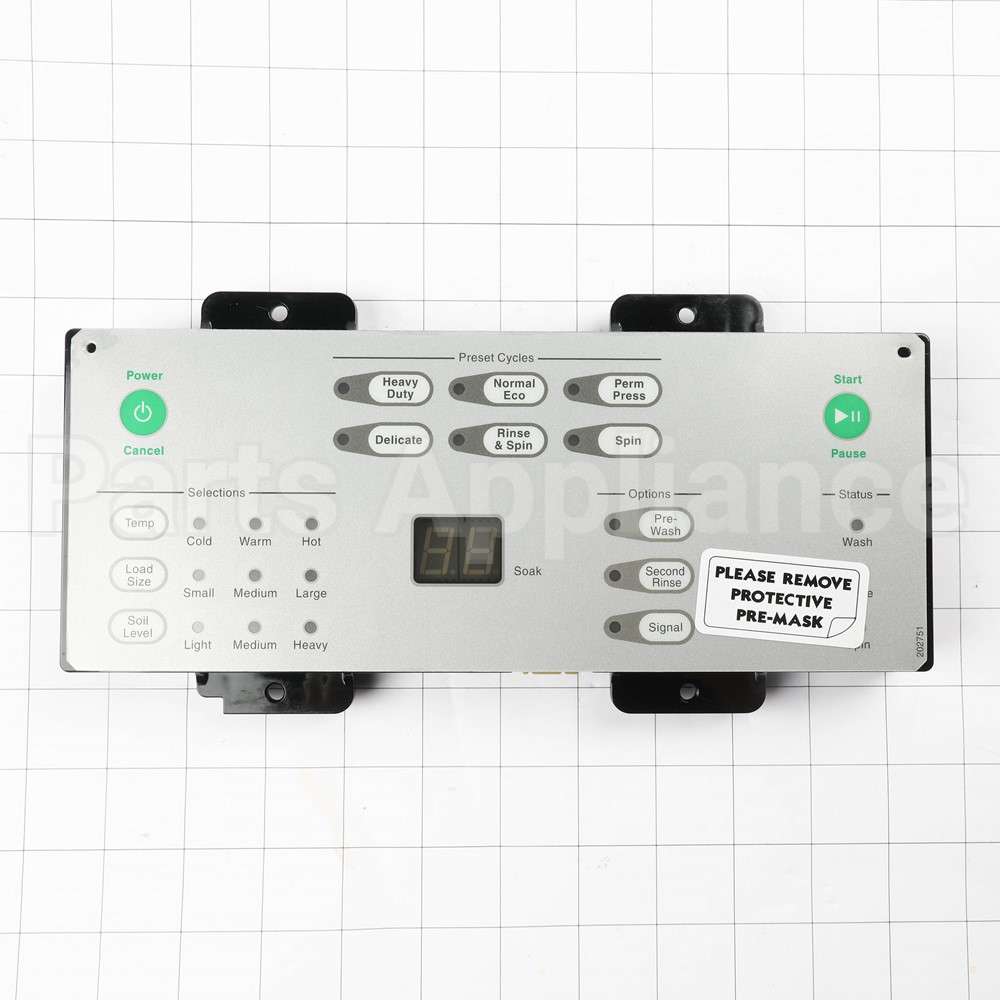 202770P Speed Queen Assy,Cntrl & Ovrly H3 Std Blu 120V