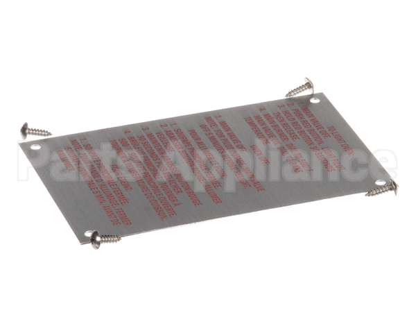 20326 Blodgett Lighting Instr Plate W/Screws