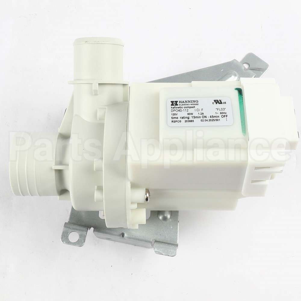 203885P Speed Queen Assy,Tlw Pump & Brkt(120V/60Hz)Green