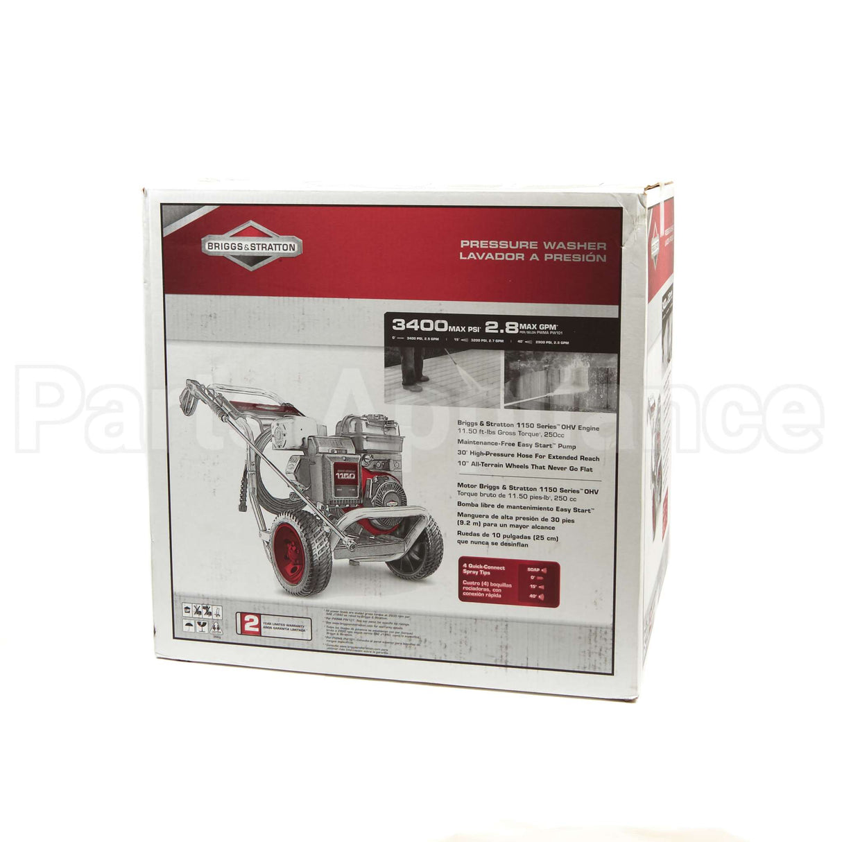 20505 Briggs & Stratton Pressure Washer 3400 Psi