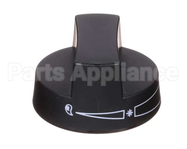 2080 Crown Verity Knob, Black