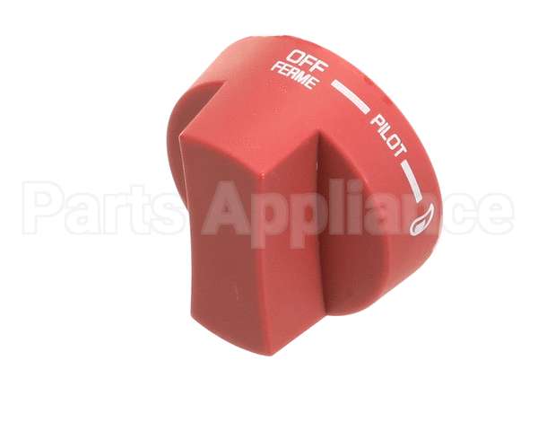 2090 Crown Verity Knob Pilot Round, Red