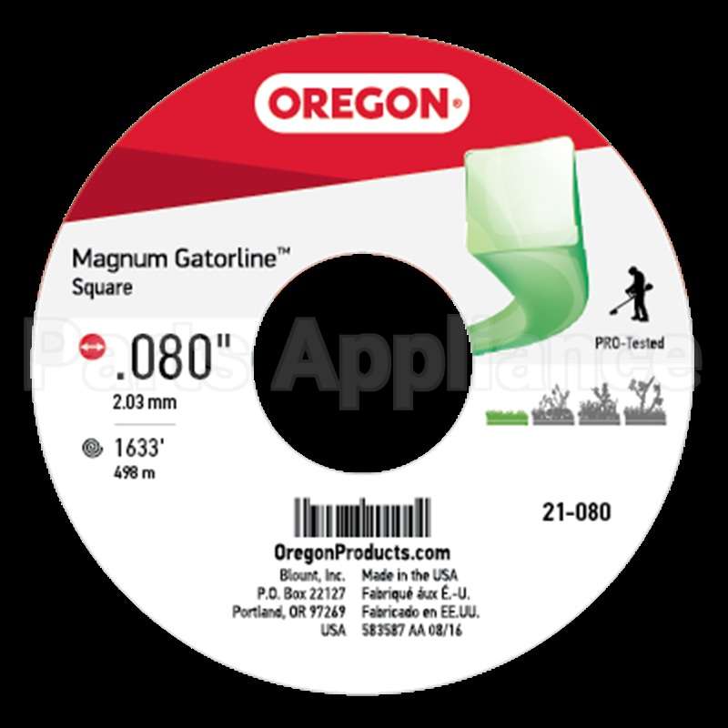 21-080 Oregon Gatorlinesquare .080 5Lb Spoo