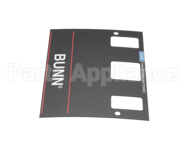 21667.0001 Bunn Decal,Control-W/O Brew Lockou
