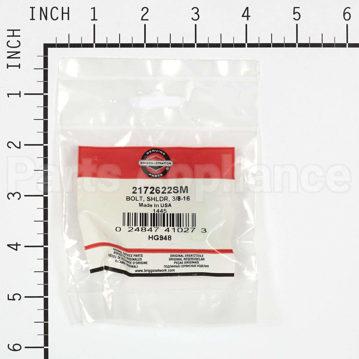 2172622SM Briggs & Stratton Bolt Shldr 3/8-16