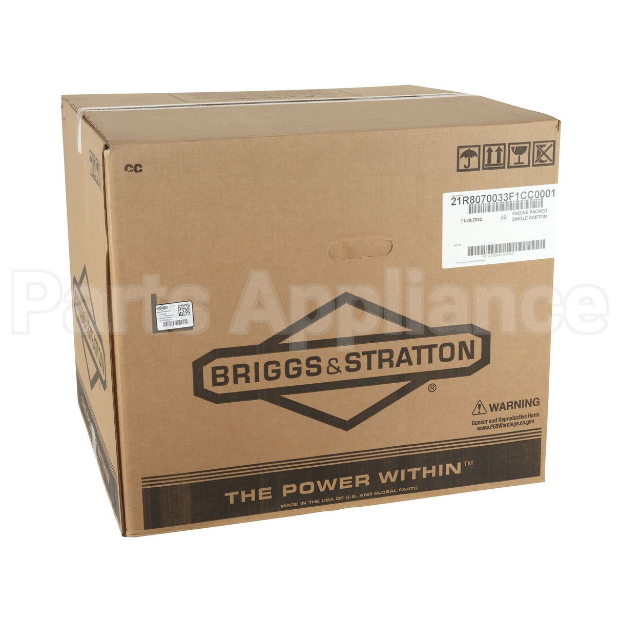 21R807-0033-F1 Briggs & Stratton Engine Packed Single Carton