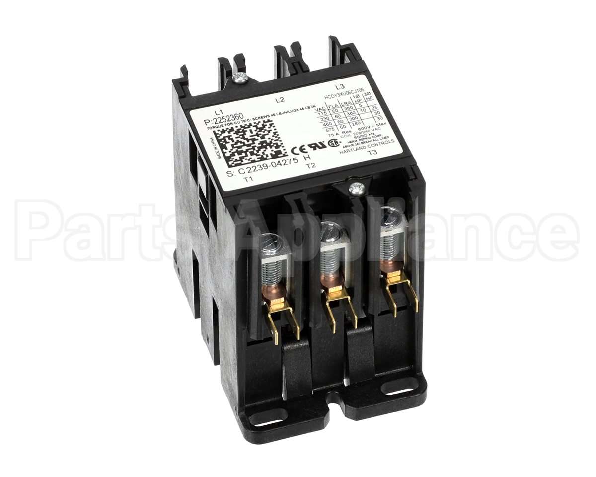 2252360 Heatcraft Contactor Open 60 Amp 3 Pole 208-240V