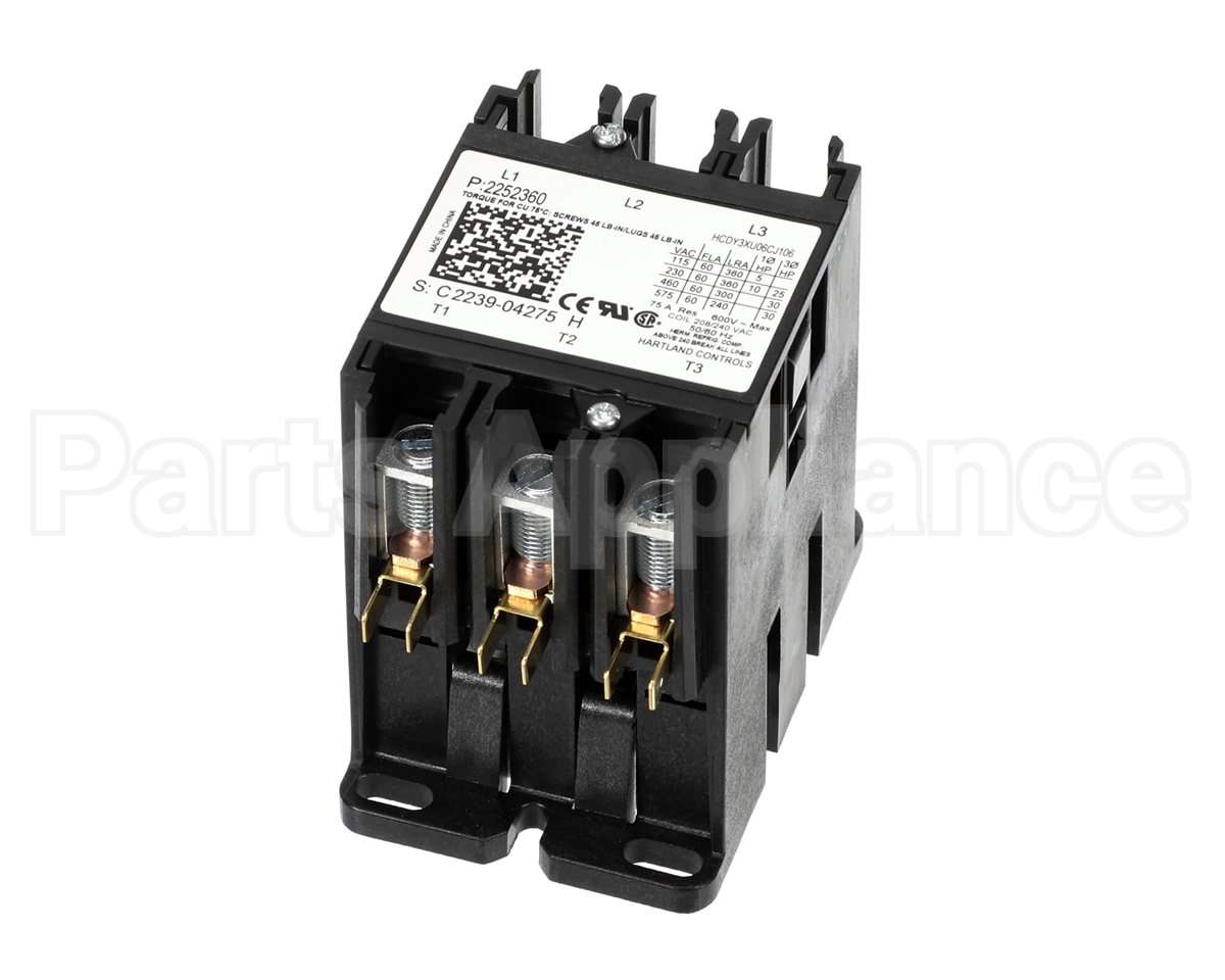 2252360 Heatcraft Contactor Open 60 Amp 3 Pole 208-240V