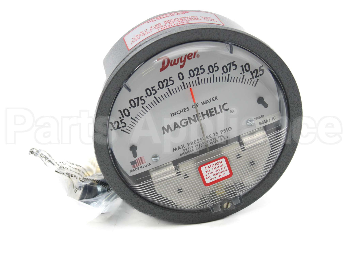 2300-00 Dwyer Instruments -.125/0/.125" Magnehelic Gauge