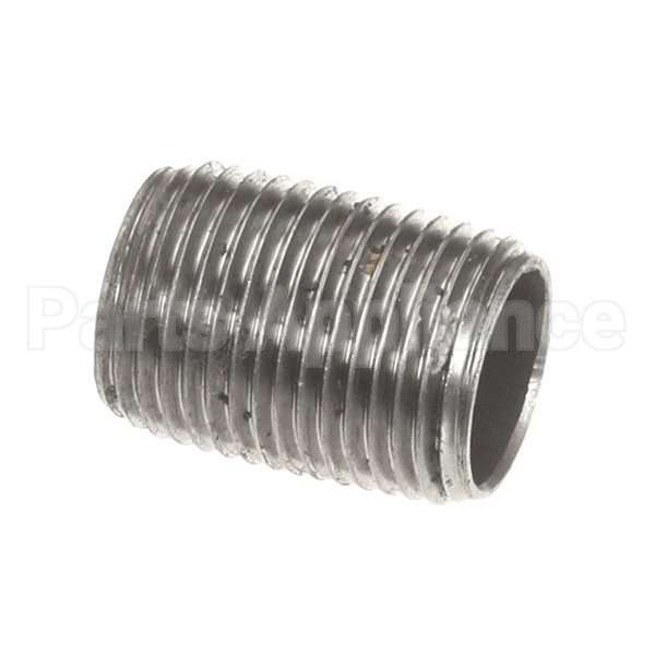 23153-0004 Compatible Middleby Nipple, Close Blk 1/2