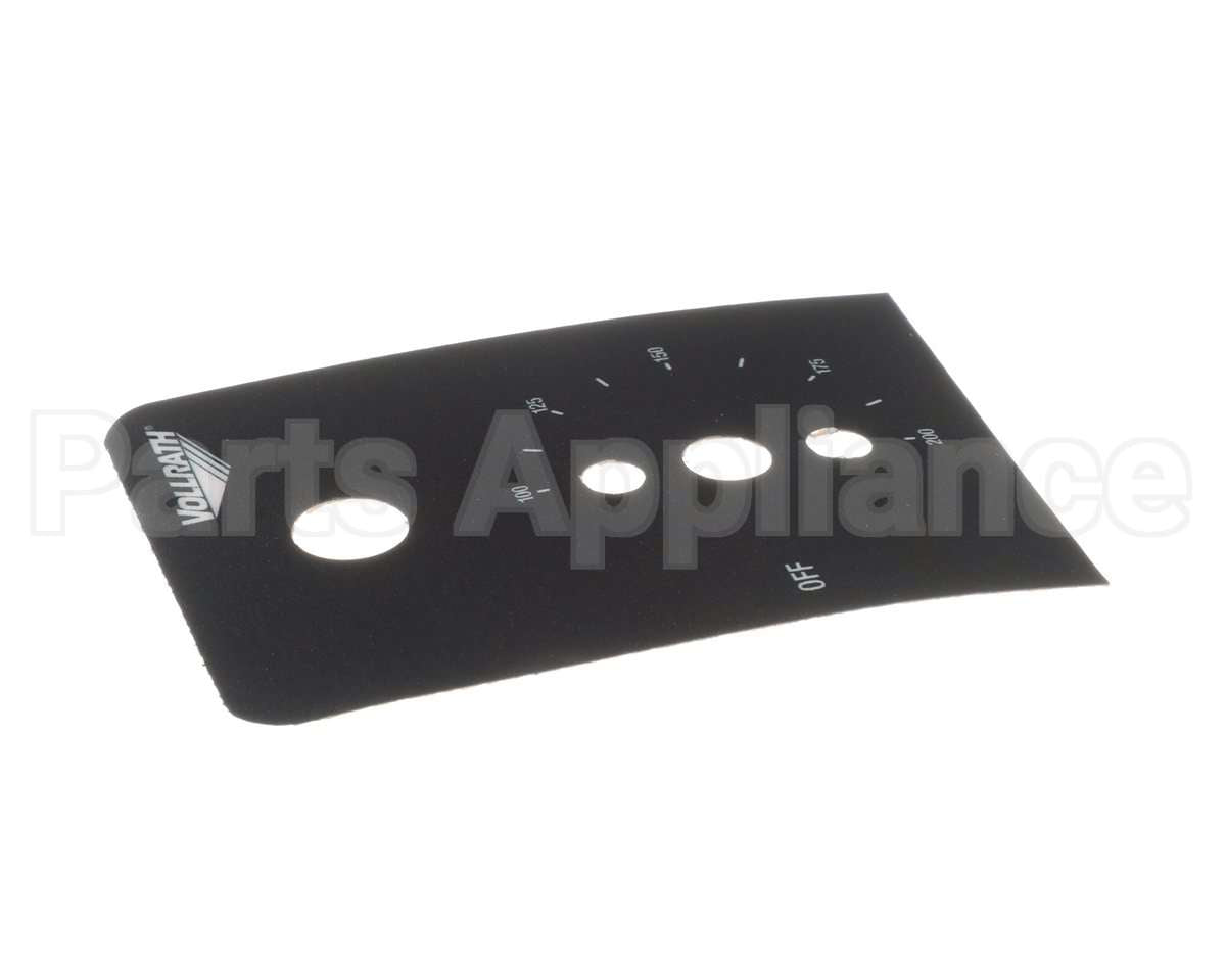 23877-1 Vollrath Control Label- Retro Warmer