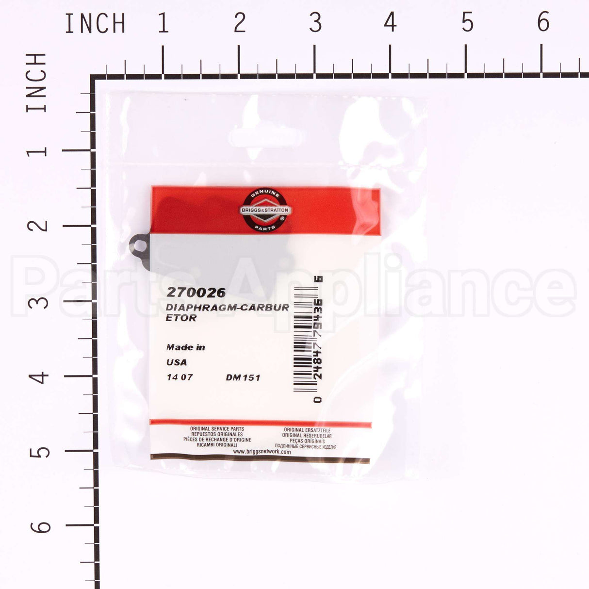 270026 Briggs & Stratton Diaphragm-Carburetor