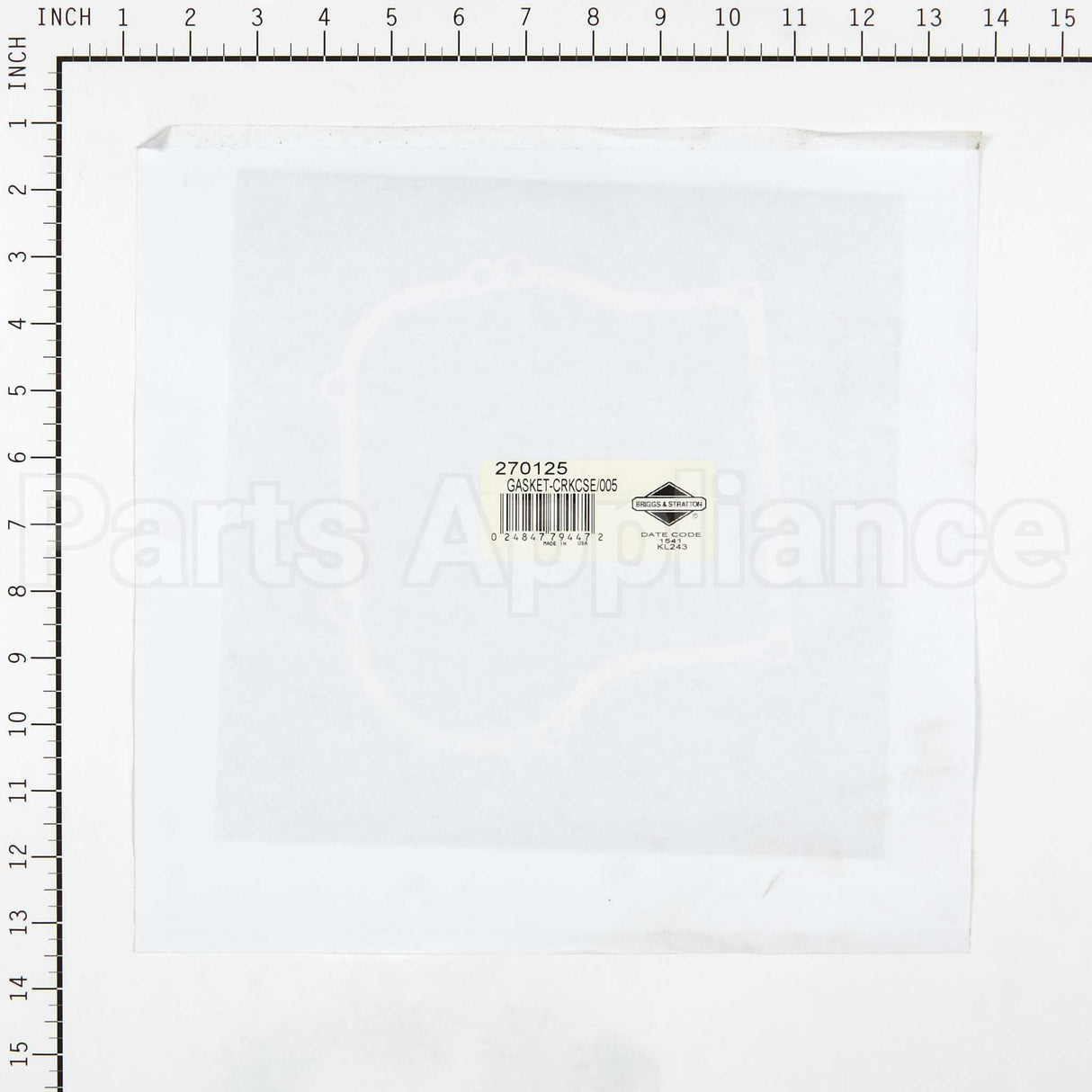 270125 Briggs & Stratton Gasket Crankcase
