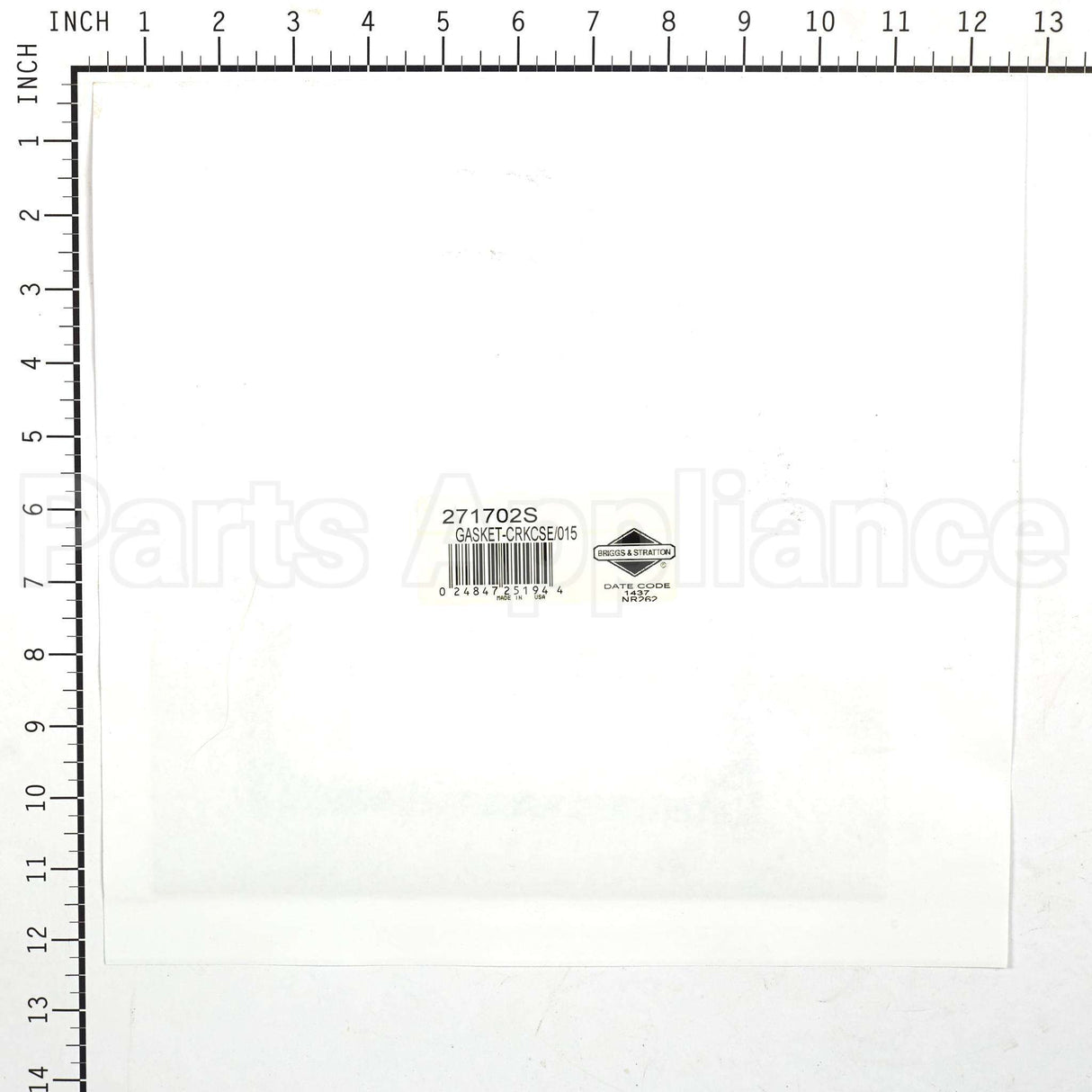 271702S Briggs & Stratton Gasket-Crkcse/015